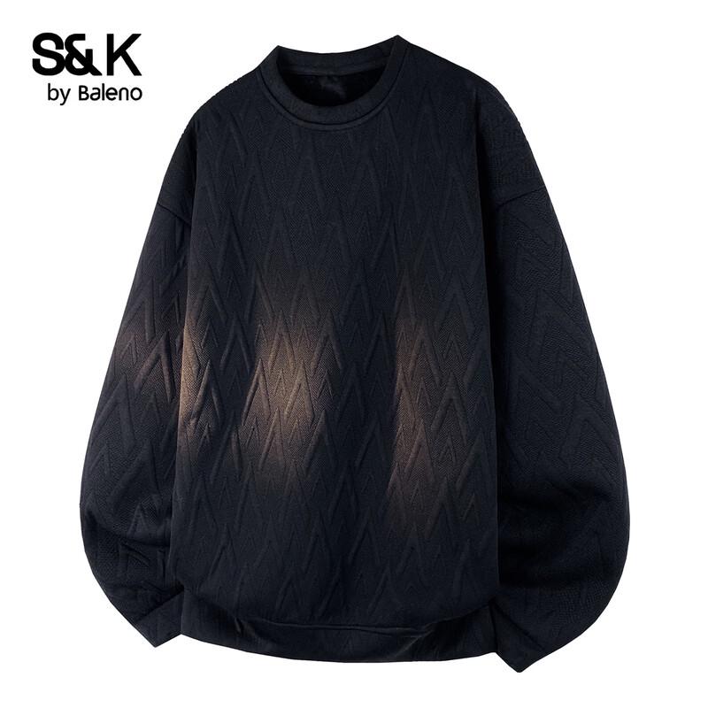 Мужская повседневная толстовка с круглым вырезом серии S&K Baleno