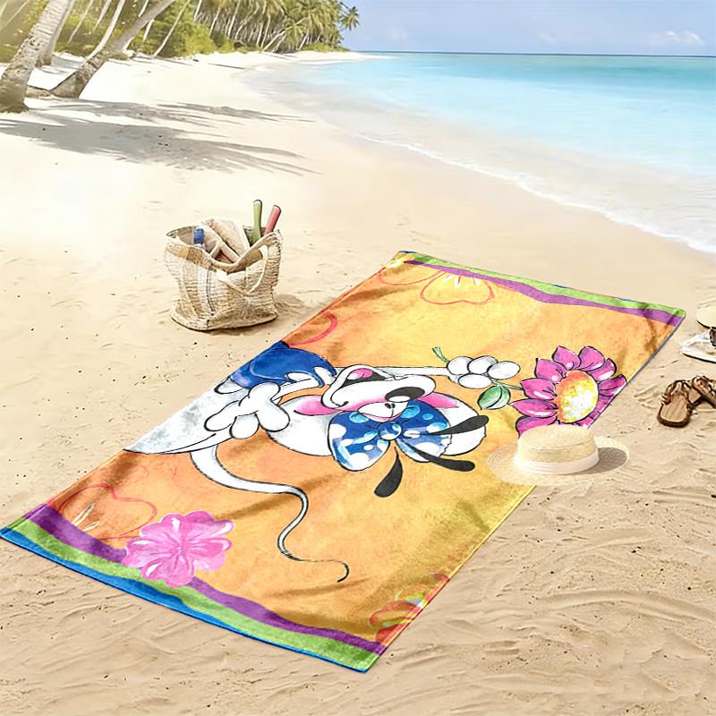 Diddl Print Beach Towel, Large Soft Quick Dry Towel for Beach Camping Swimming