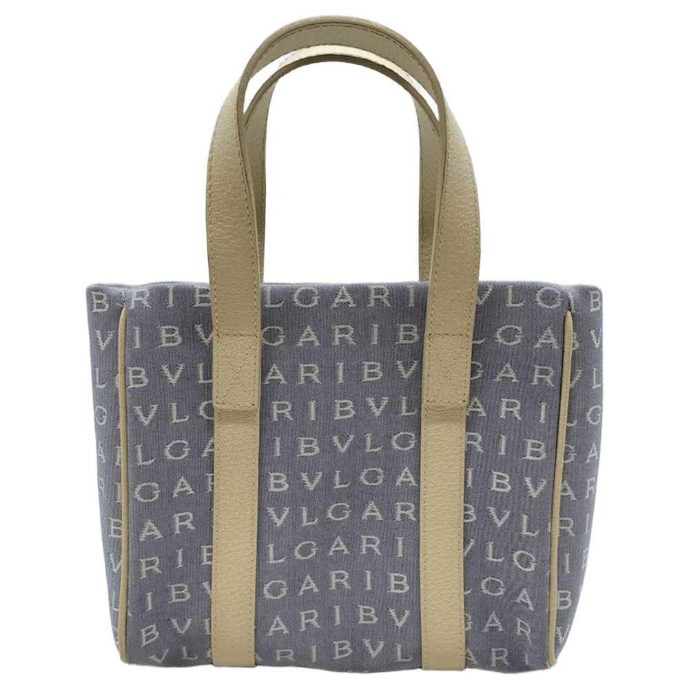 Used BVLGARI Logo maniaHandbag canvas Women