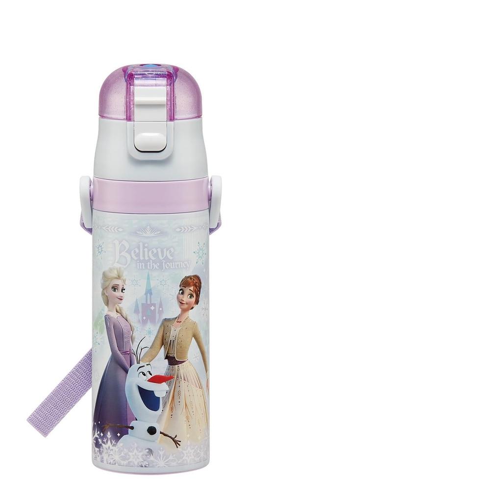 Skater Water Direct Disney Frozen Size Stainless Sports Water Children's Bottle, 470ml, Drinking, Design, 26, Girls, Insulated, Steel, Lightweight,