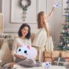 Большая плюшевая кошка животное милая подушка для тела - кошка-мама и 4 котенка на ее животе - милая кошачья подушка для тела животное кошка плюшевая игрушка подушка для тела животное мягкая