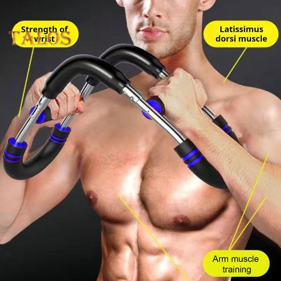 Тренажер Twister Arm с пенопластовой ручкой 40-50 кг, регулируемая штанга для тренировки груди, тренажер для укрепления мышц предплечья и трицепса, эспандер для груди, оборудование для домашнего фитнеса