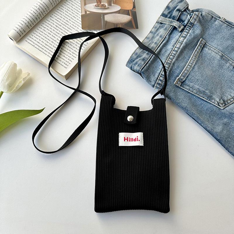 Однотонная вязаная сумка Мини-сумка через плечо Сумка для телефона через плечо Ins Dopamine Маленькая сумка