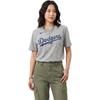 Nike X Футболки MLB Унисекс Los Angeles Dodgers Серый Круглый вырез Тонкие Другое N199-06G-LD-M3X