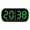 USB Powered Digital Alarm Clock Temperature Date Week Dual Alarm Night Mode Snooze Clock 5 Levels of Brightness 12/24H LED Clock