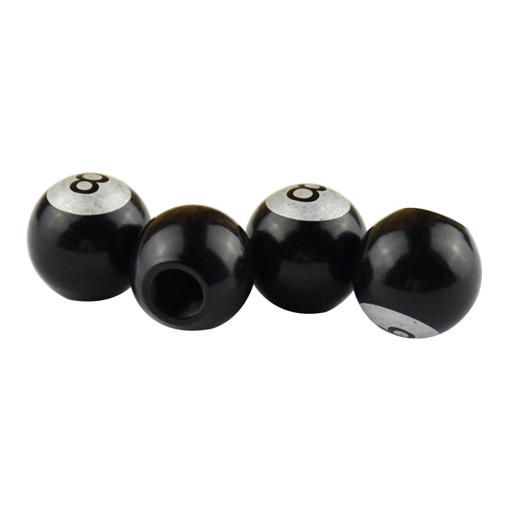 Cars Auto Parts Motorcycle Bike Tire Wheel Round Tyre Air Valve Stem Ball 4Pcs 8 Number Caps