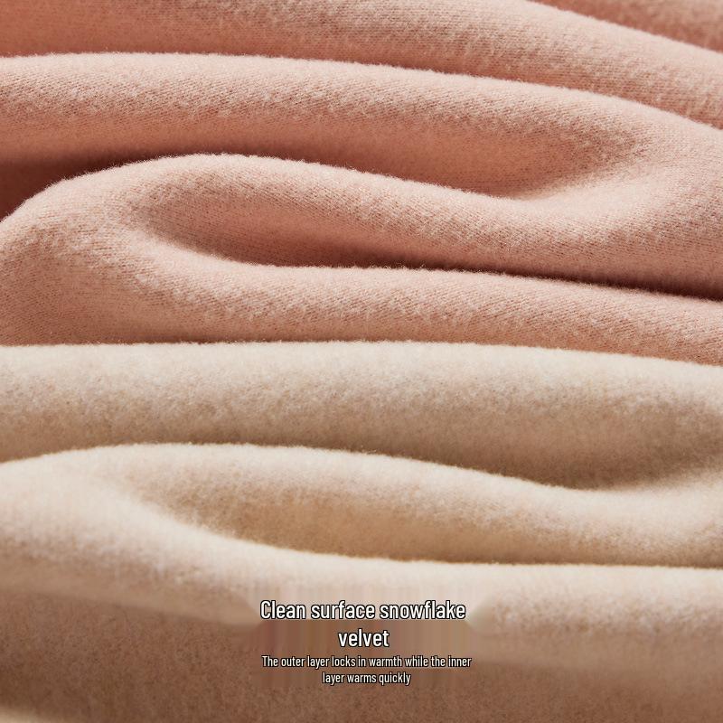 Термобелье из немецкого кашемира и шелка: Унисекс бесшовный комплект с круглым вырезом для осени и зимы