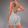 Backless One Piece Peach Butt Sports Stretch High Waisted Hip Lifting Fitness Jumpsuit