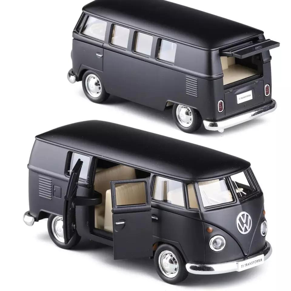 Моделирование изысканных литья под давлением и игрушечных автомобилей VW T1 Transporter 1950 года, классический автобус RMZ city 1:Модель из 36 сплавов с откатным механизмом