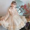 2024 Girls' Princess Fluffy Gauze Dress - Stylish Autumn/Winter Children's Wear