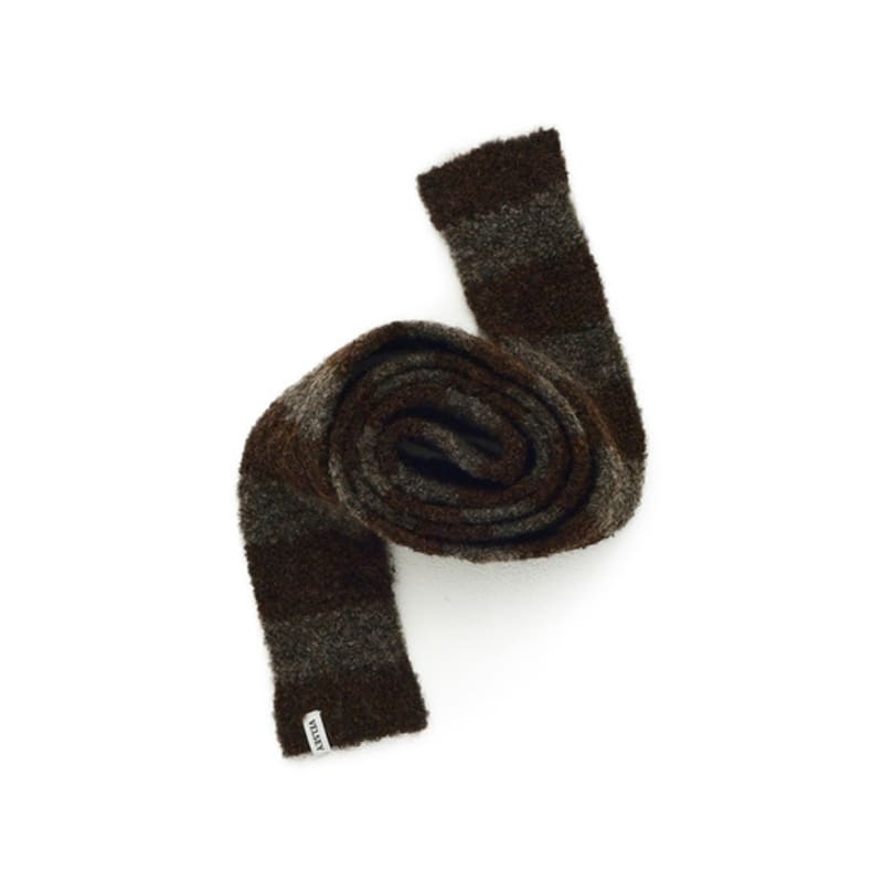 Velsey Stripe Mini Muffler [SEPIA]