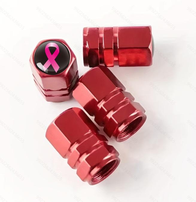 Колпачок золотника с логотипом из алюминиевого сплава для украшения ступицы колеса - универсальный трансграничный дизайн ленты.