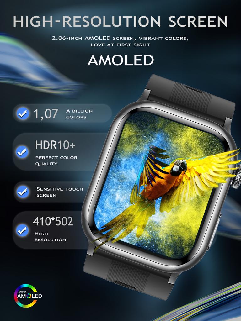 SACOSDING Новый ЭКГ PPG Воздушный насос Тип подушки безопасности Кровяное давление Мониторинг сна Здоровье Смарт-часы Дистанционный уход Bluetooth Вызов Спорт SOS Смарт-часы