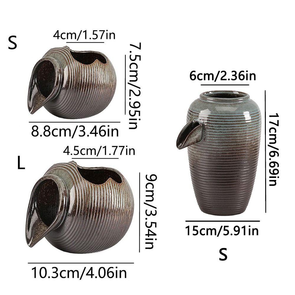 Декоративный керамический аквариум с циркулирующим водопадом с верхним отверстием, фонтан с текущей водой, офис