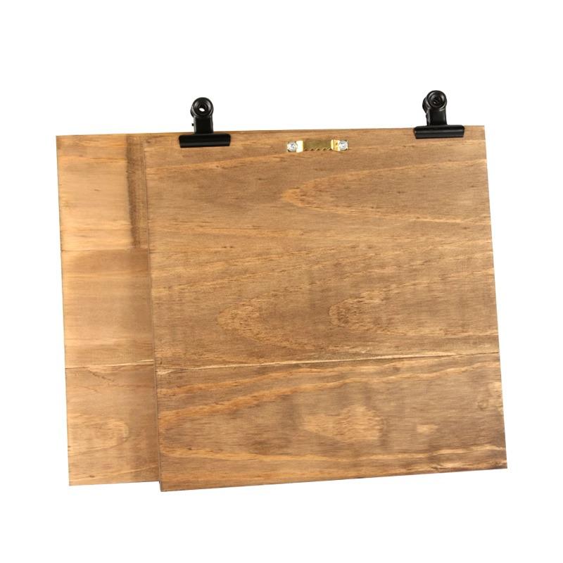 Carbonized Pine Oil Painting Frame Board - Acrylic Powder, No Frame Needed, Retro DIY Solid Wood.