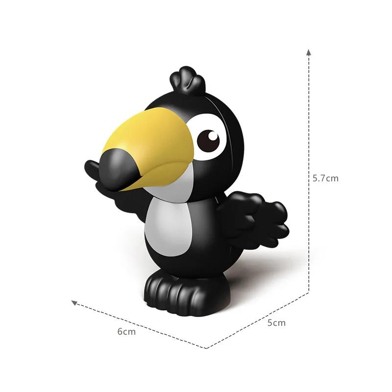 Большие строительные блоки Фигурка животного зоопарка Аксессуары Лягушка Улитка Собака Совместимые Большие Кирпичики Дети Дети Сборные Игрушки Подарок на вечеринку