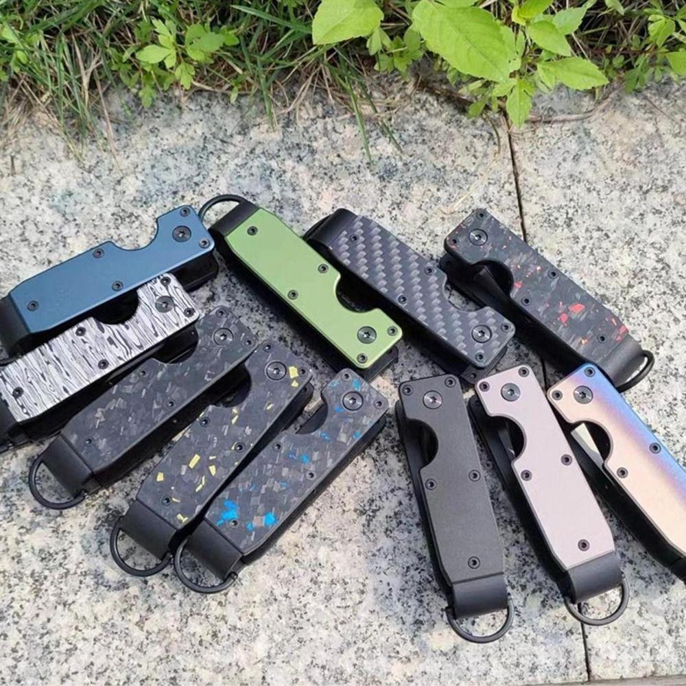 Вмещает 2-6 ключей Металлический органайзер для ключей Чехол-держатель для ключей из углеволокна для ключей длиной менее 6,2 см