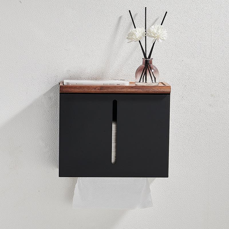 Toilet tissue holder wall mounted perforated paper box toilet kitchen bathroom hotel storage box accessories for bathroom