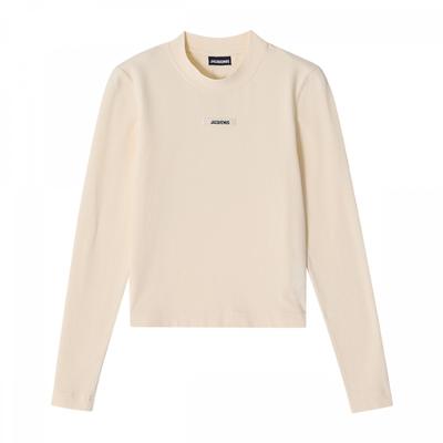 JacquemuS 241jS155 2031 130 Le GloSS Логотип Женская футболка с длинным рукавом