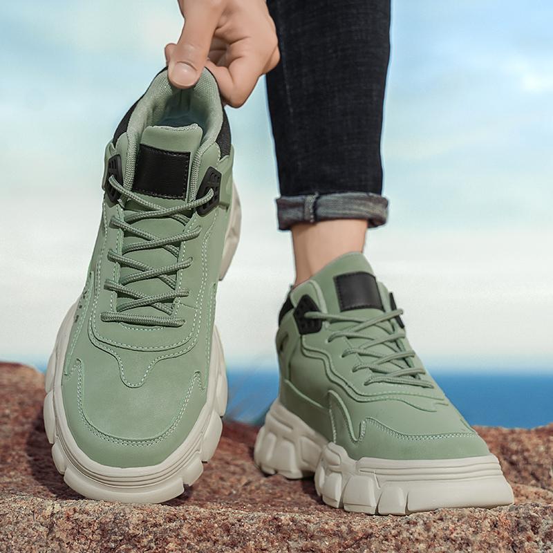 Fashion High Quality Trendy Casual Sneaker Men's Boots Autumn Thick Soled Hiking Workwear Outdoor Anti Slip Leisure Motorcycle Boots