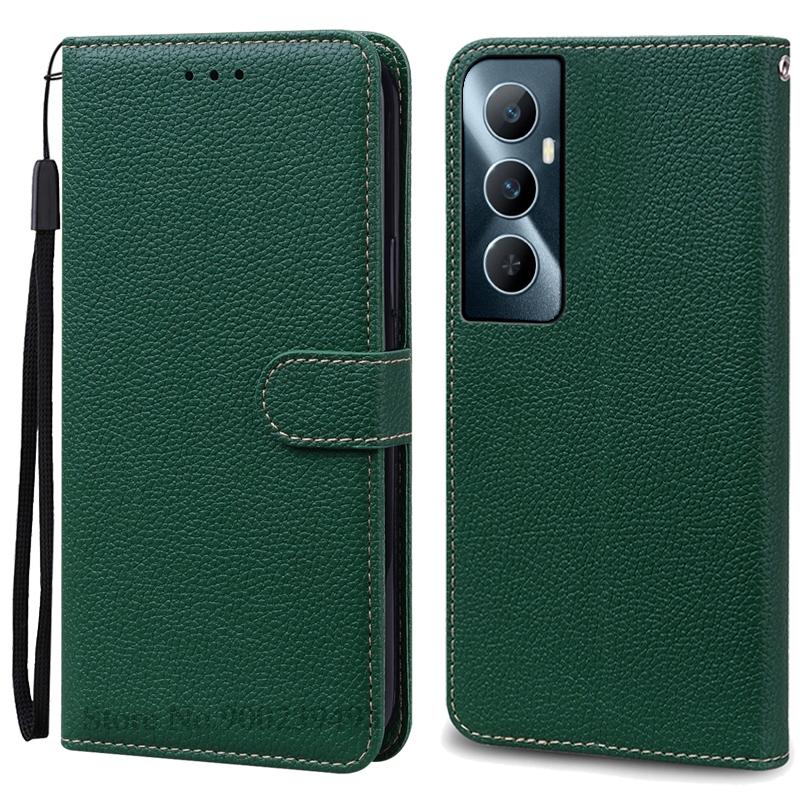 Для Realme C65 Чехол Мягкий Силиконовый Кошелек Кожаный Чехол Для Realme C65 Чехол Флип-Книжка Чехол Телефон Чехол Fundas Shell