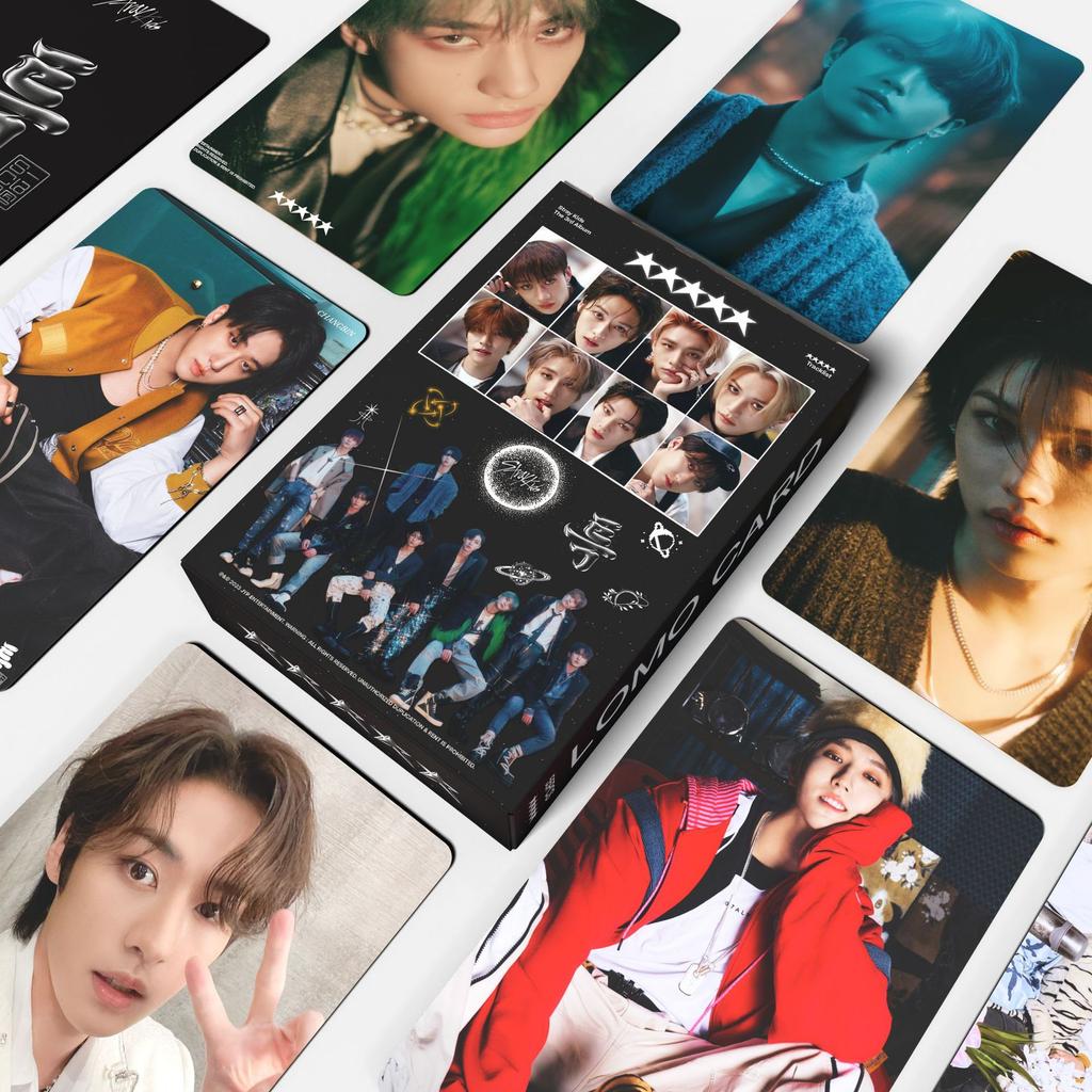 55pcs/Set Box Stray Kids Lomo Cards Ginet Karma Do It ATE Album Themed Photocards Hyunjin Collection For Fans Oddinary XGift