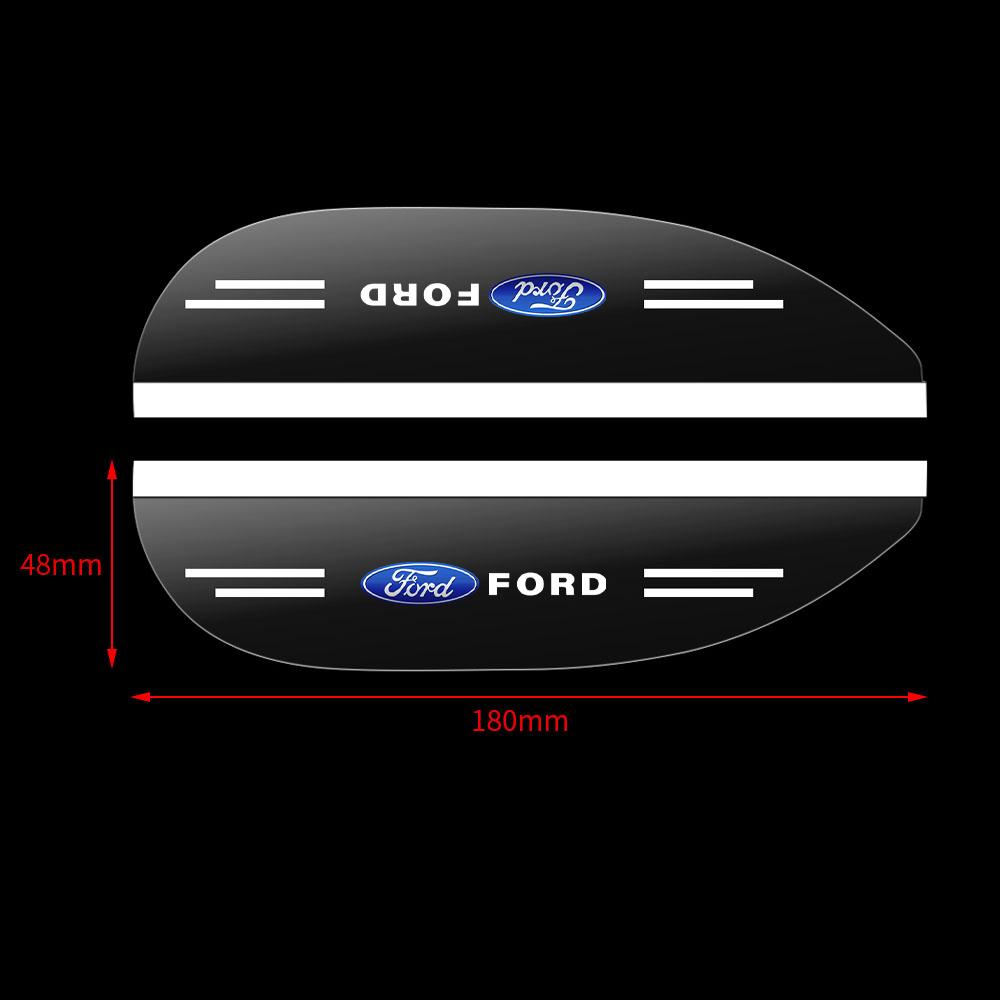 IARW2 2Pcs Car Rear View Mirror Sticker Rain Shield Shade Cover Decoration For Ford Focus ST Ranger Mondeo Kuga Ecosport Fiesta Fusion