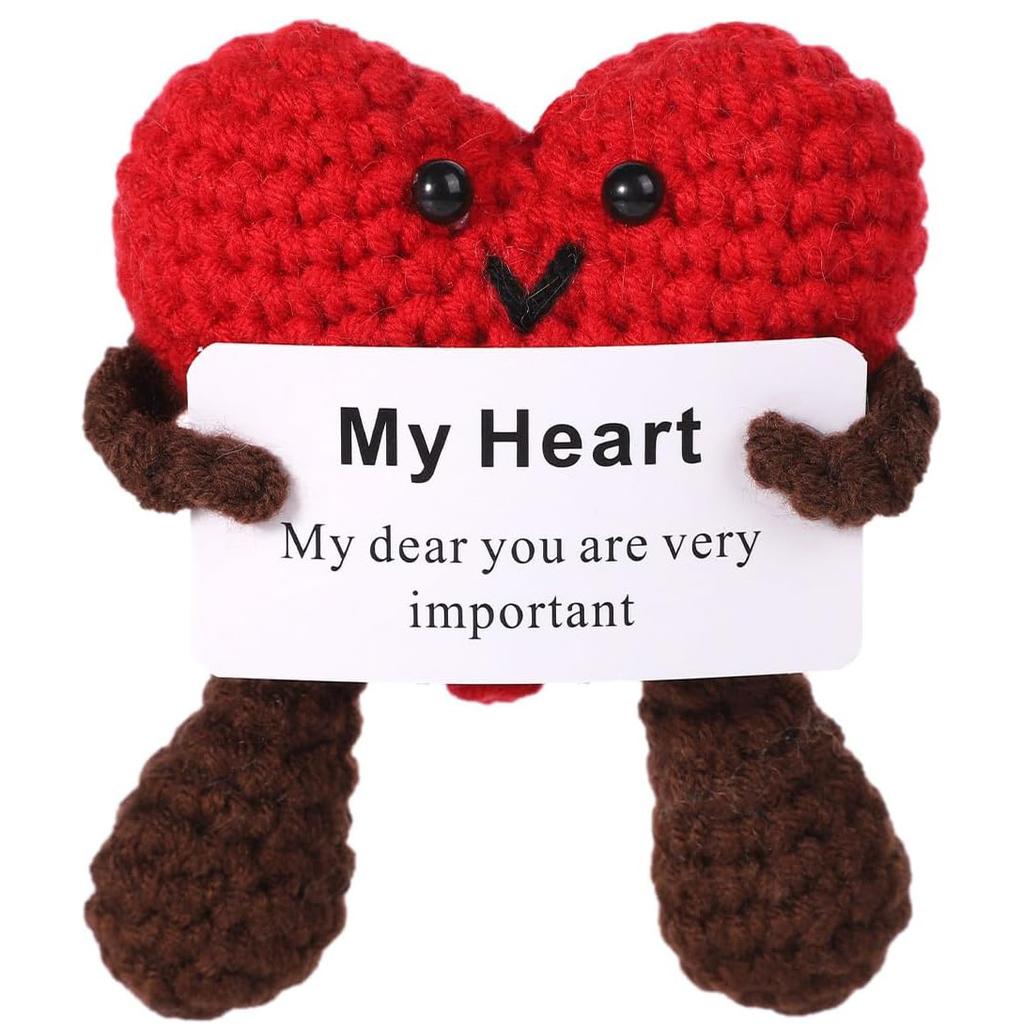 Funny Crochet Avocado Handmade Ornaments Emotional Support With Card Desktop Ornament Handmade Knitte Avocado Gift Home Decor