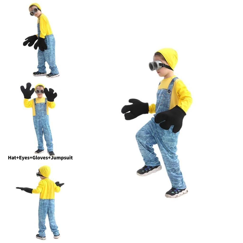 Костюм миньона для детей на Хэллоуин Гадкий я Аниме Мультфильм Косплей Костюм Сценический костюм