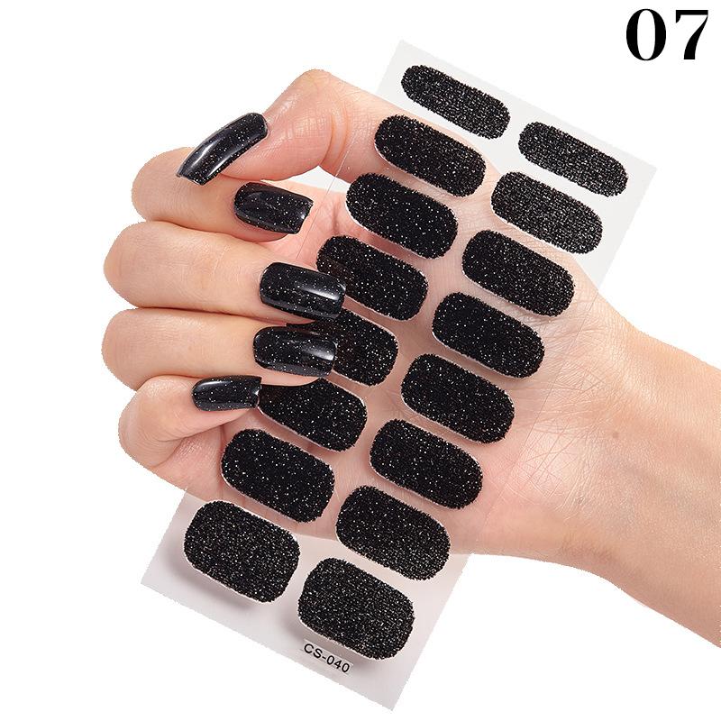 16 маленьких наклеек для ногтей, осенние и зимние однотонные наклейки для ногтей, простые водонепроницаемые наклейки для ногтей, полноцветные наклейки для дизайна ногтей