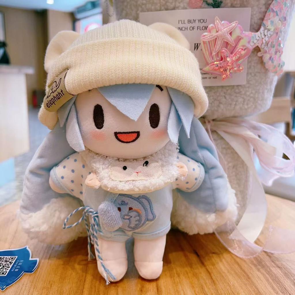 Kawaii Hatsune Miku Snow Princess Anime Cartoon Plush Doll Dress-Up Hatsune Miku Fufu Cute Doll Christmas Gift