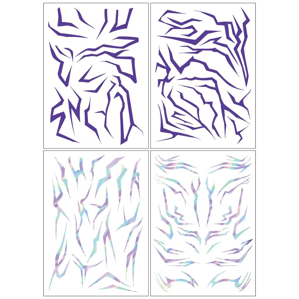 5pcs KPop Demon Hunters Temporary Tattoo Set Rumi& Jinu Patters | Bithday Panty HUNTR/Xi Saja Boys Haloween Cosplay Rumi Tattoos