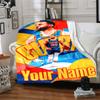 Golden State Warriors Poster Personalized Text Blanket Cozy Customizable Blanket Soft & Cozy for Couch Office Chair Nap Four Seasons Multipurpose