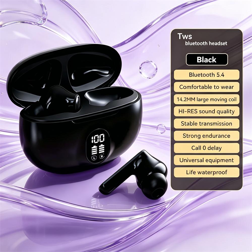 Xiaomi Semi-In-Ear Bluetooth Earphones HiFi Subwoofer Digital Display Long Battery Life Low Delay Game Earplug Simple TWS True Wireless