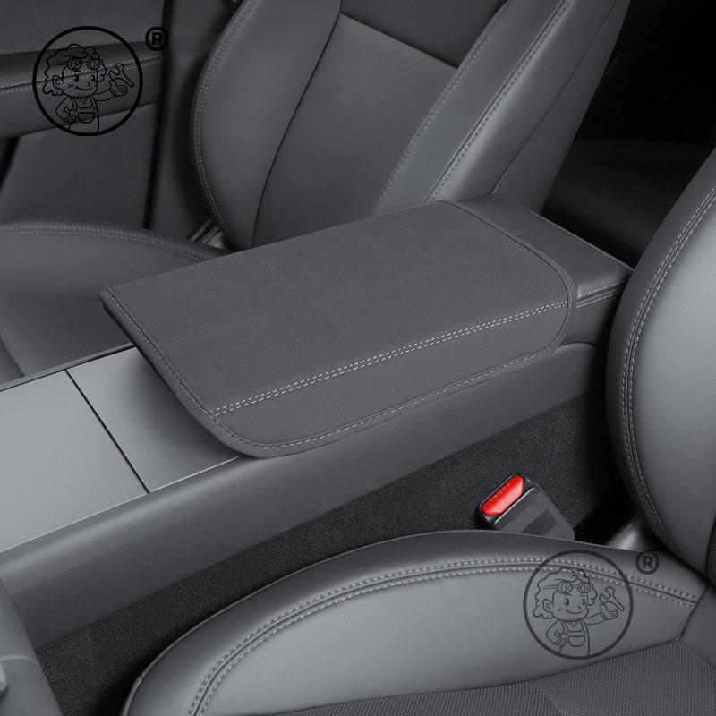 For Tesla Model YL 2026 2027 Car Styling Interior Armrest Anti-dirty Pad Cover Sticker Leather Cover Modificated Accessories
