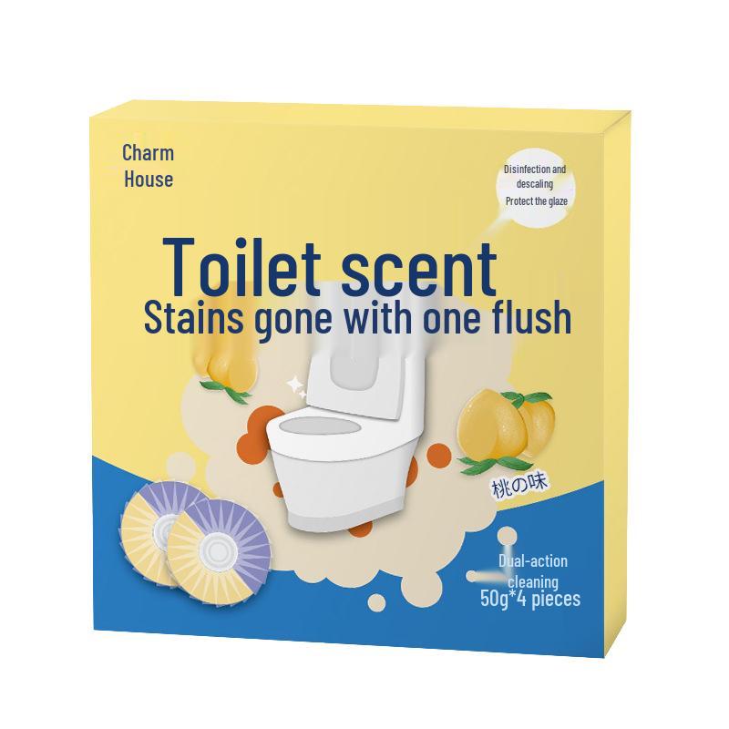 Гардения Двухцветная Синий Пузырь Очиститель для унитаза и Освежитель воздуха - Долгоиграющий аромат