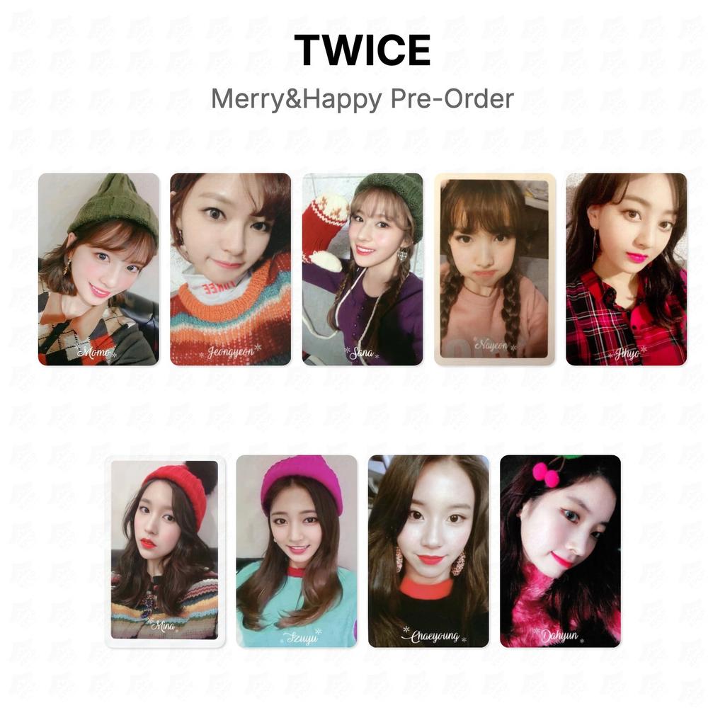 Twice Merry&Happy Предзаказ Официальная фотокарточка