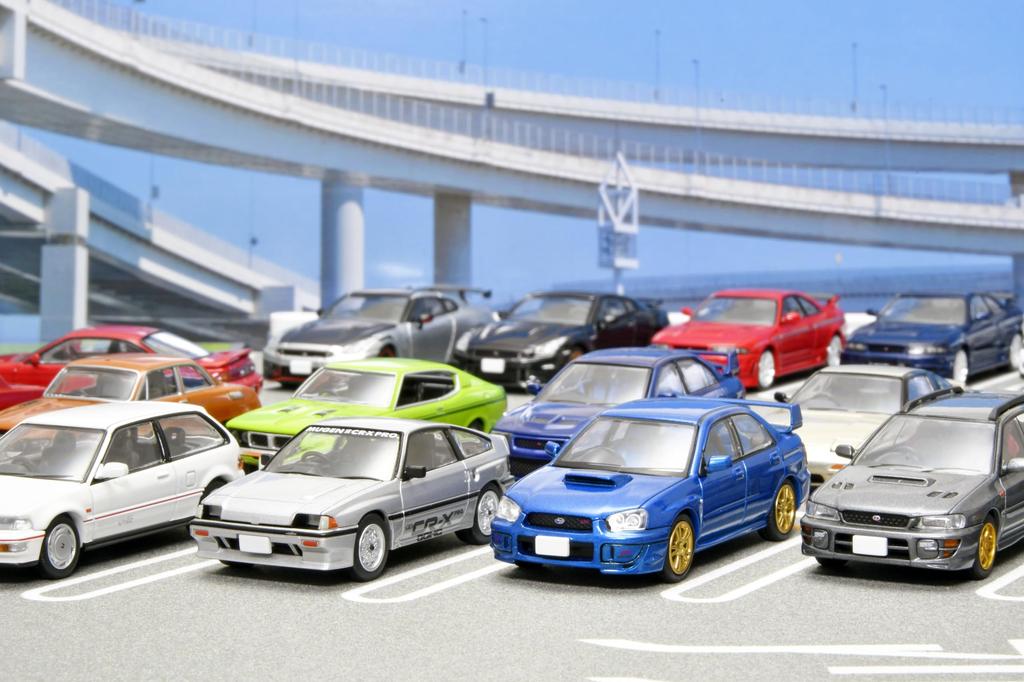 TOMYTEC Tomicarama Vintage Масштаб 12a Парковка Дайкоку Коврик А Nissan Silvia Aero 1995 Резиновый коврик Набор аксессуаров из АБС-пластика и акрила Частично