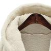 Women's Fuzzy Hooded Cardigan Oversized Fleece Jacket Open Front Sherpa Coat Fall Winter Outwear with Pockets