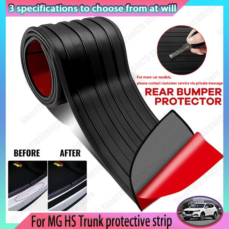 For MG HS PVC Rubber Protective Strip, Car Trunk Door Sill Protection Sticker Reinforcement Decorative Sticker yhge5