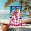 Personalized customized proof beach towel with Catch! Teenieping  pattern - soft, absorbent, quick-drying, perfect swimming, camping&bathing