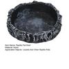 Reptile Feeding Dish Realistic Stone-Like Reptile Water Dish Food Bowl Terrarium Reptile Feeding Corner Bowl for Bearded Dragons Lizard Frog Gecko