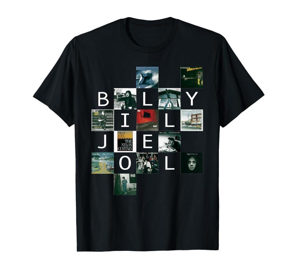 Vintage Billy Joel Albums Set List T-shirt All Size S to 5XL NE395