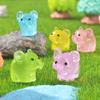 New Micro-landscape Creative Simulation Cute Glow-in-the-dark Elephant Gardening Diy Handcrafted Decorative Desktop Mini Ornaments