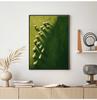 Modern Minimalist Pastoral Frameless Canvas Poster, Green Background with Sheep Herd, Wall Mural for Home Decor