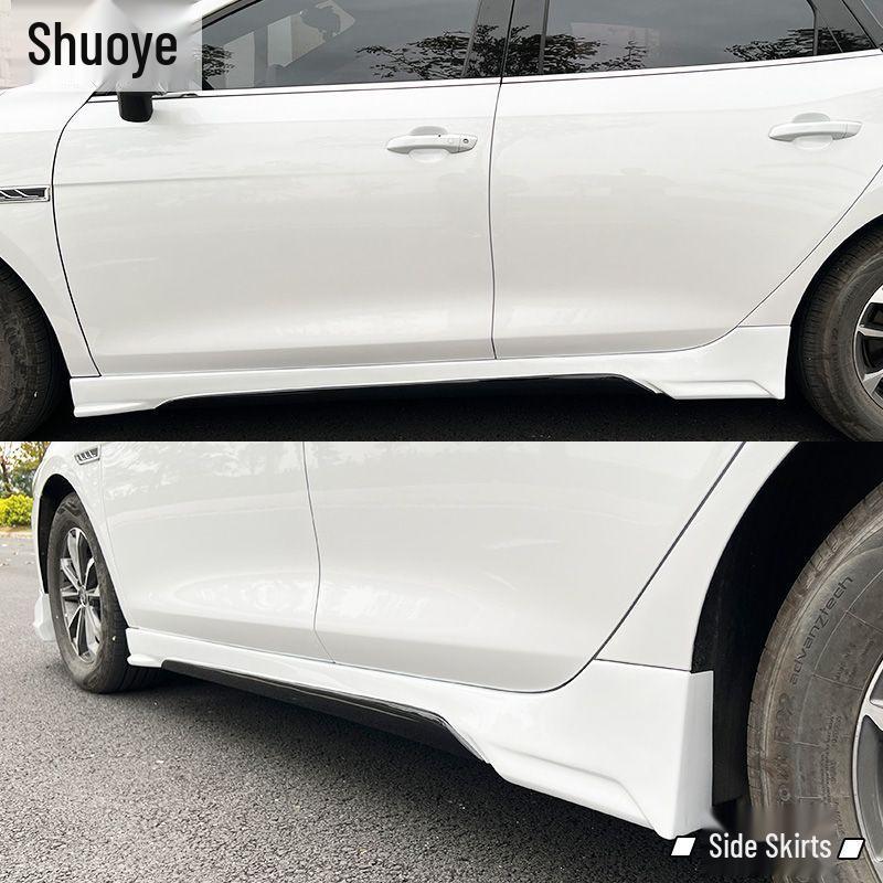 Обвес BYD Qin Plus Dmi/EV Стиль EFG: Нижние передний и задний спойлеры, Боковые юбки, Заднее антикрыло с подсветкой