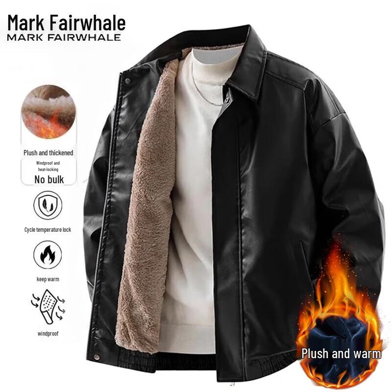 Mark Fairwhale Мужская повседневная стеганая куртка на флисовой подкладке Осень/Зима