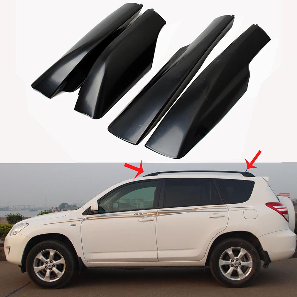 4 шт., чехол для багажника на крышу автомобиля для Toyota RAV4 2006, 2007, 2008, 2009, 2010, 2012, ABS, багажник на крышу, концевая крышка, замена защитной крышки