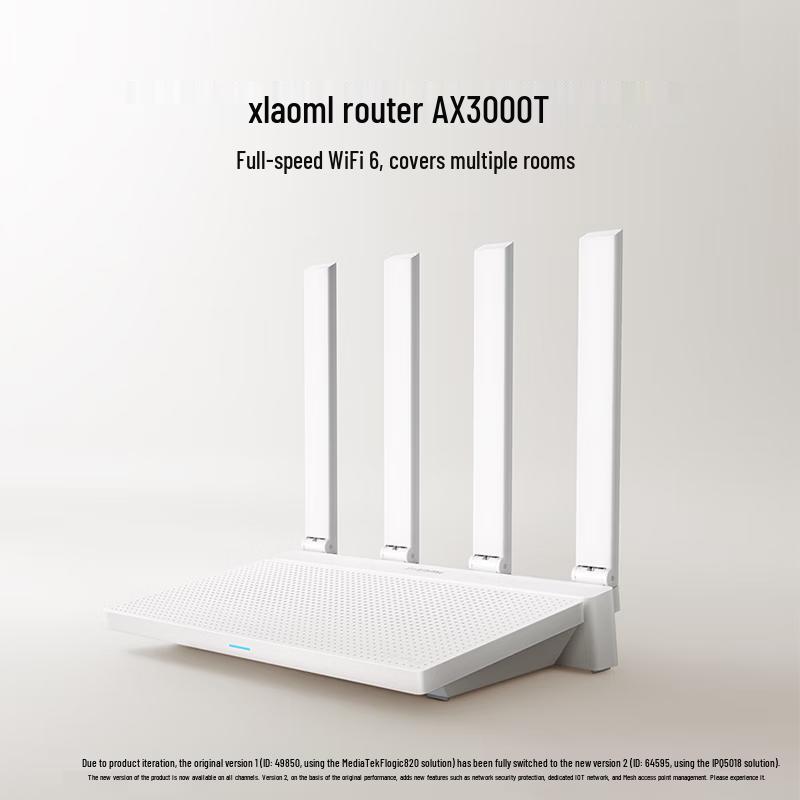 Двухдиапазонный гигабитный Wi-Fi 6 роутер Xiaomi AX3000T (Китайская версия)