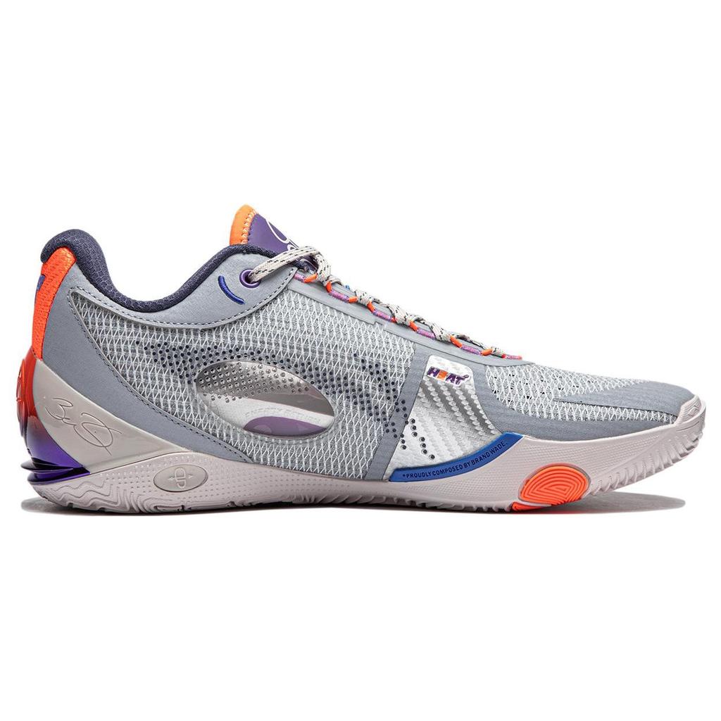 Li-Ning Мужские кроссовки Wade 808 3 Ultra Dreamer Серый Оранжевый Фиолетовый ABAT051-9